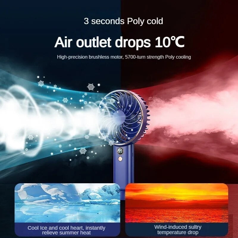 Portable Air Conditioning Humidifying Electric Fan